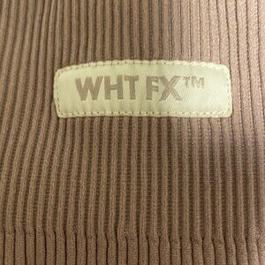 White Fox Boutique Ribbed Brown Shorts